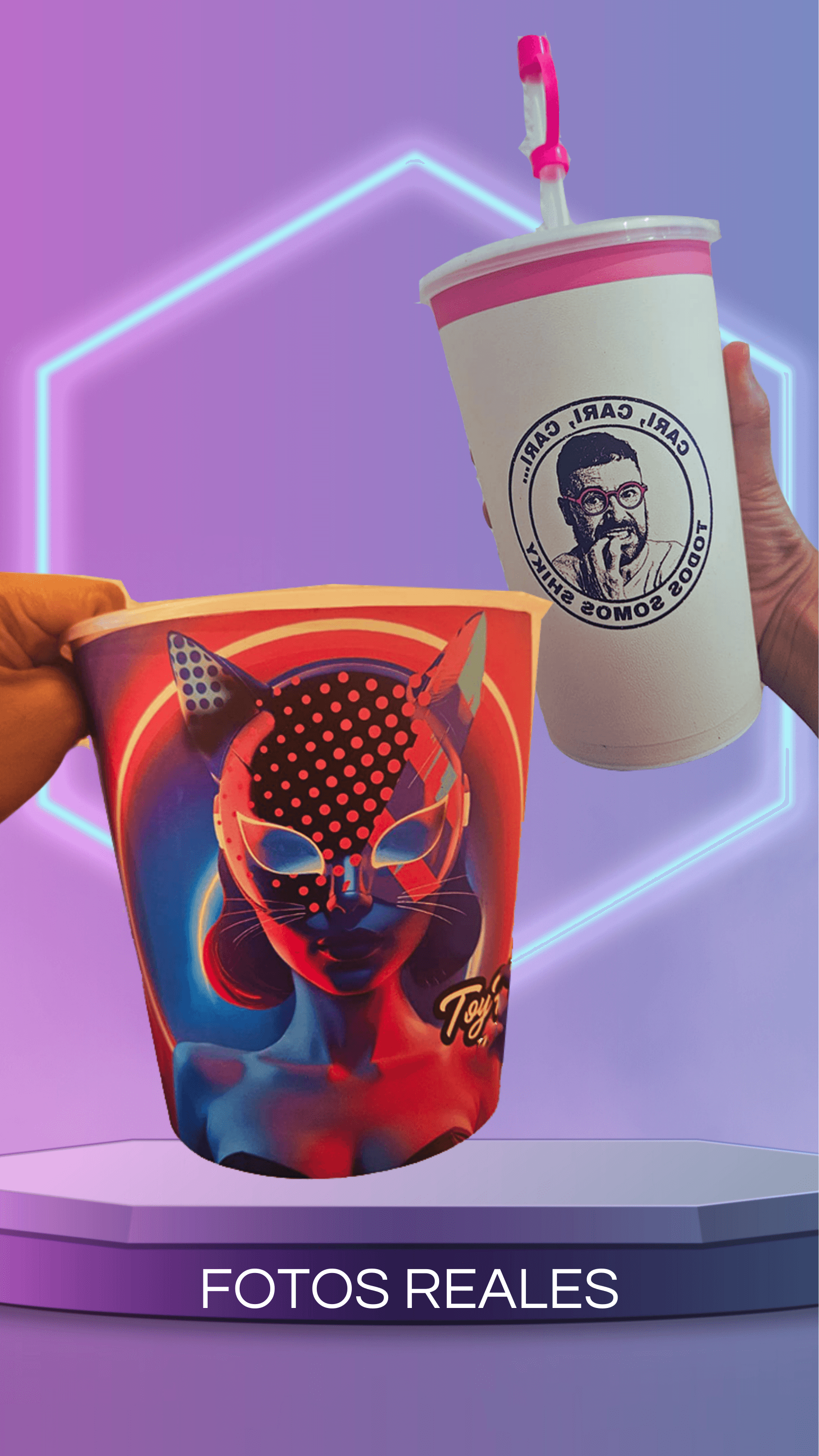 Productos Cup It! en acción